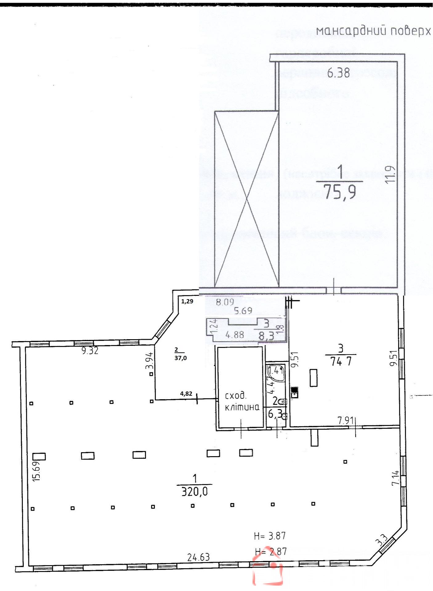 Сдам помещение 525м под офис ул.Греческая/ул.Ришельевская,  ID 9997 (Фото 10)